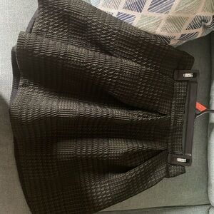 Express Black Patterned Skirt